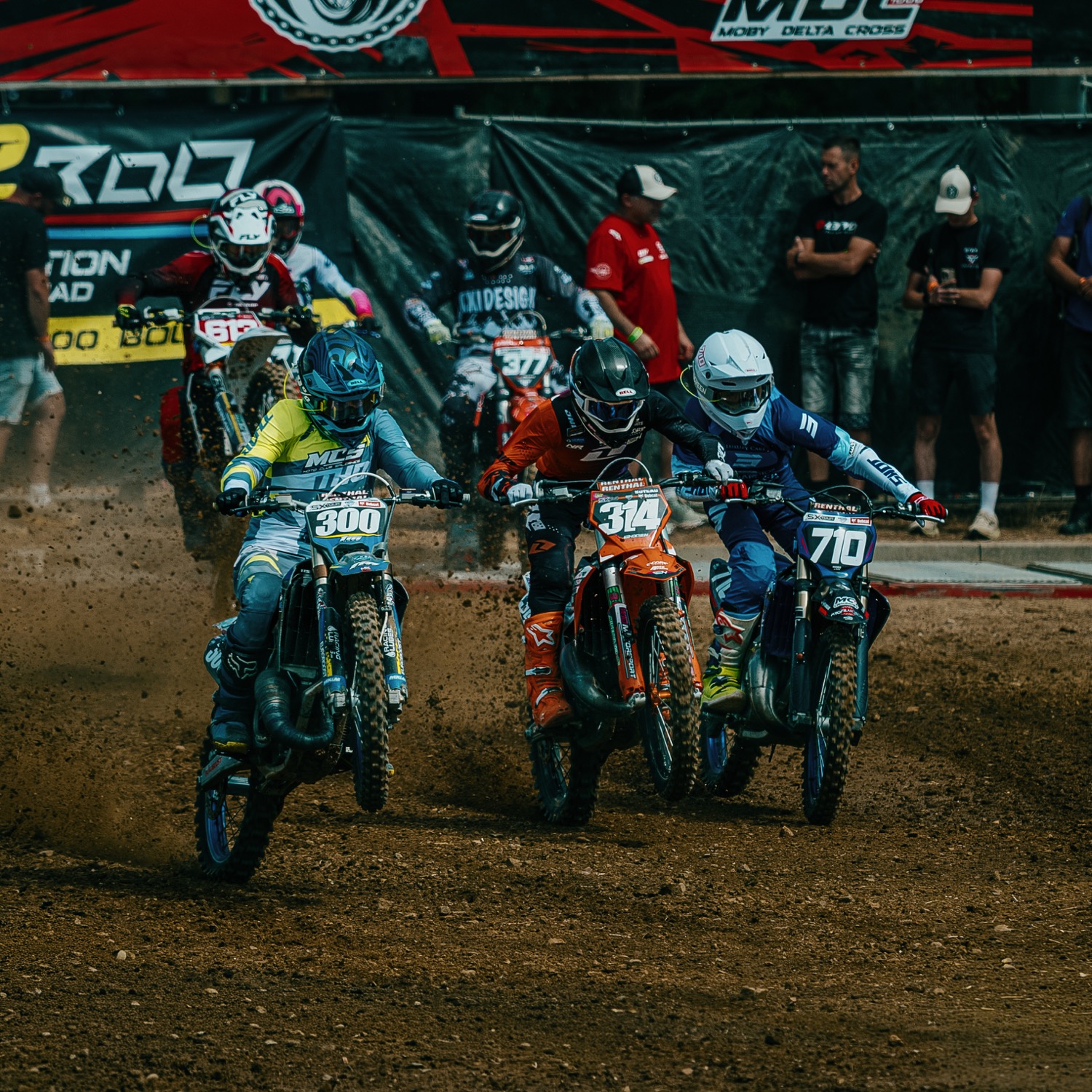 attente du départ de course
