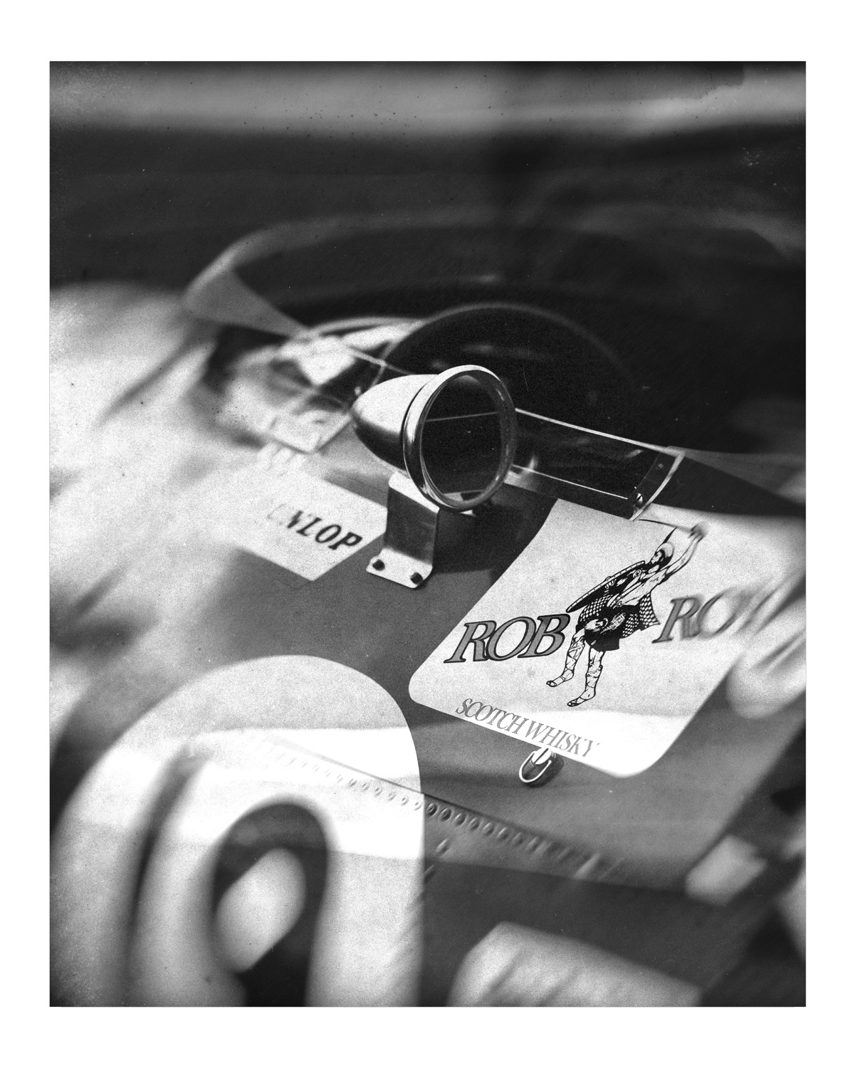 vintage racing car bw